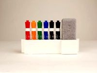 Parametric dry erase marker holder by matt_hova