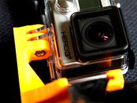 Easy-Install Gopro Scuba Mask Mount with recessed nut and support by zachnfine