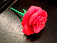 Rose with stem by Grimjack73