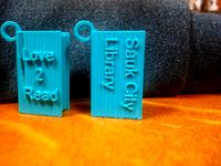 Public Library Opening Book Keychain by ZeeMan