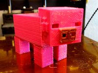 Minecraft Pig by teaguejg