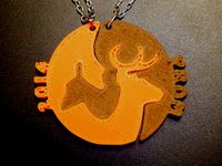 Buck & Doe Pendant modded into Prom Tickets by benmcl