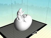 Baby Rex in egg by ministerart