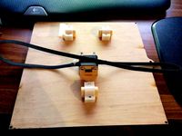 Igus DryLin RJMP 01-08 holder for Y-Carrige for Makerfarm Prusa 8'' i3 - also other Plywood i3 possible by davidm84