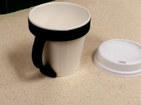 8oz Paper Cup Mug Handle by turboman7