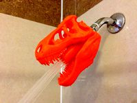 T-Rex Shower Head by JMSchwartz11