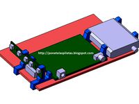 Integrated FPV system with 7" LCD screen and 3D-printed frame by diegudio