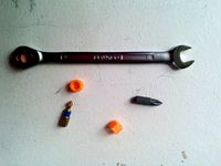 Metric Wrench adapter for 1/4 " screwdriver bits by JSuzineau