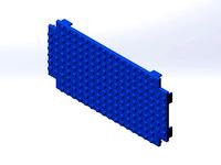 Rokenbok Half Deck Plate, Studs by Rokenbok