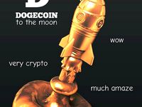 Dogecoin Rocket + Shibe by esprite