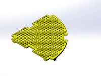 Rokenbok Curved Deck Plate, Studs by Rokenbok