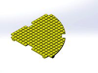 Rokenbok Curved Deck Plate, Squares by Rokenbok