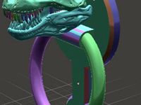 T-Rex Door Knocker by bearclaw