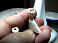 Printrbot Y-belt end with flower nut. by eddiema