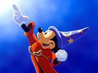 Sorcerer Mickey silhouette by WEDimagineer