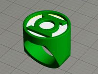 Dual Extrusion Green Lantern Ring by Geoffro