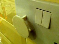 UK mains socket safety cover by spope