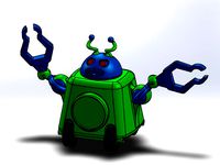 Pen Holding Robot by kurtybobby