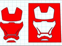 Iron Man - Face Stencil by tastic007