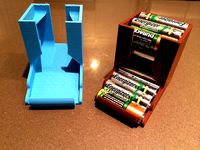 Compact Tabletop Battery Holder by jgillick
