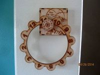 Laser Cut Gear O'clock.  New face and hour wheel design. by TexasLaser