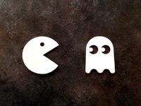 Glowing Pac Man & Phantom  by FablabMoebius