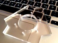 Extruder Platform Bowden DXF Delta Rostock by kielfuchs