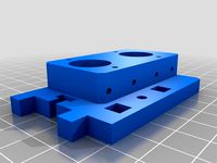 Printerbot Jr. V2 DUAL Bowden adapter plate V1.0 (EXPERIMENTAL) by omniverse