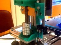 Z-axis for trapezoidal 10x2 spindle + flaged bronze nut V3 by Mikeb69