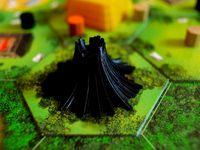 Stylized volcano - for the board game Tikal by makkuro