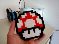 Mario 8bit Mushroom by Willian