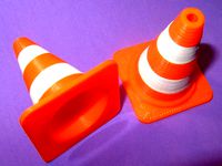 Traffic Cone - Single Extruder version by pauloblank