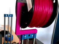 efficient spool holder for Tobeca or Reprap by kaelian