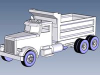 Dump Truck bed down HO Scale by APUC