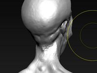 Detailed Alien Head by pixelbully