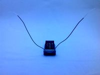 FrSky V8FR-II (HV Version) receiver V antenna mount by Jigsawnz