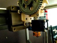 Prusa i3 Vertical Extruder Mounting Plate to PBC Linear Slide Carriage by MishaT