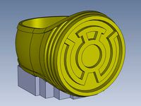 Yellow Lantern Ring by APUC