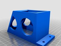 3d Printer Friendly - Rostock Max EZStruder Top Plate Mount and Spool Holder by Demiurge