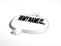 name tag pendant just add name by Kirby6