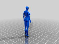 Quake 3 Arena fembot by Peda