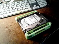 Optical drive bay to hard drive bay sled or rails by anwar