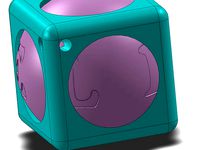 keychain ball in cube by kawa18