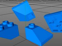 Lego Block Triangles Male and Female by KySyth