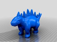 Smiling Stegosaurus by cerberus333