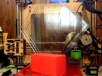 Print Bed Glass Holder by matador