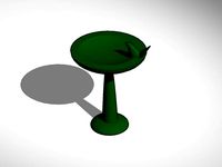 bird bath with bird by DrWhoJohnSmith