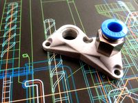 Ultimaker Rp 1/8" Bowden Push Fit Connector by tobiaskornmayer