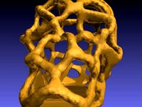 Voronoi Skull with pointed teeth by polymaker