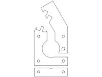 Acrylic Laser Cut Direct Drive Extruder by rupin